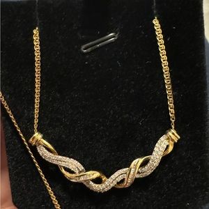 Never used 14k diamond necklace.